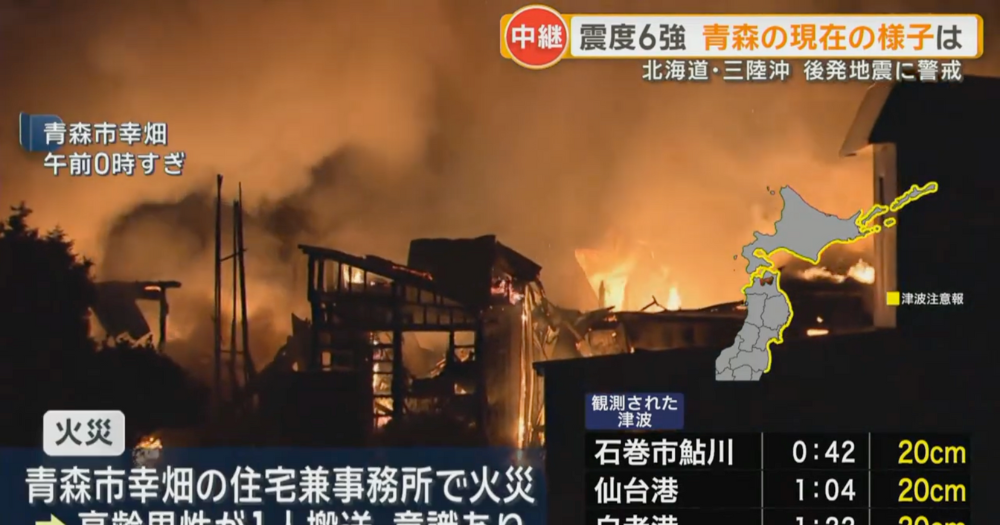 7.5-magnitude earthquake strikes off Japan's northern coast, megaquake alert issued