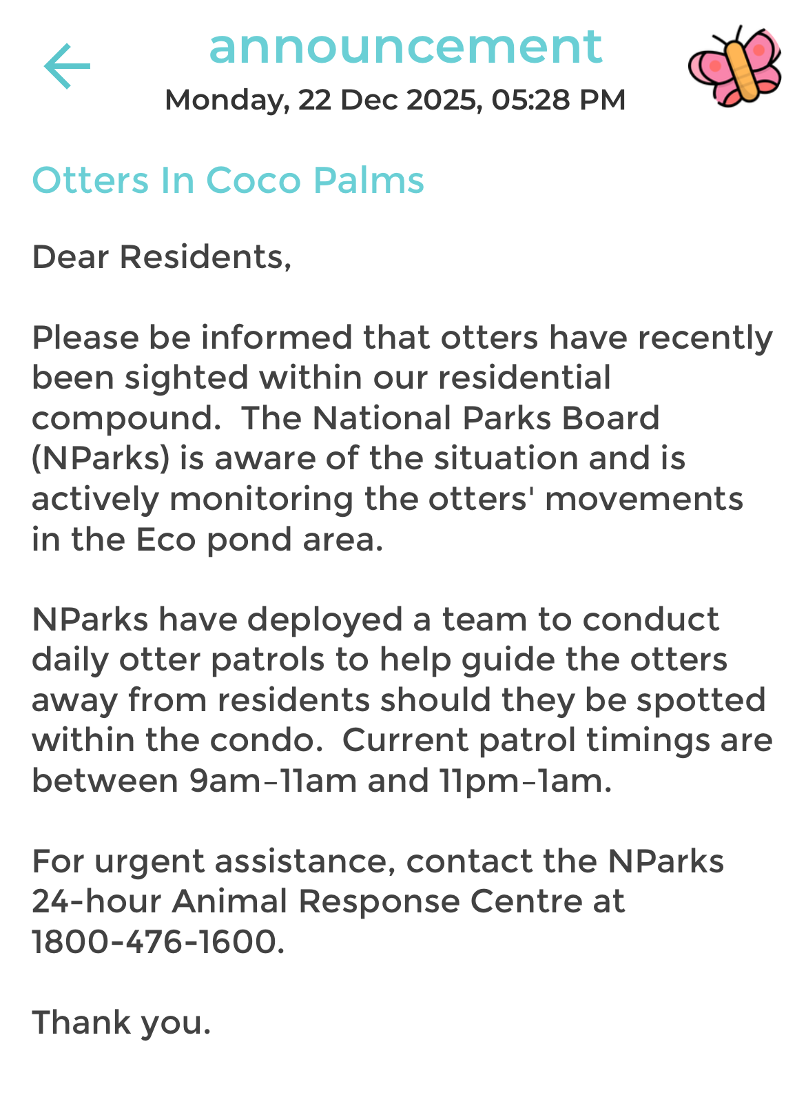 otters pasir ris condo