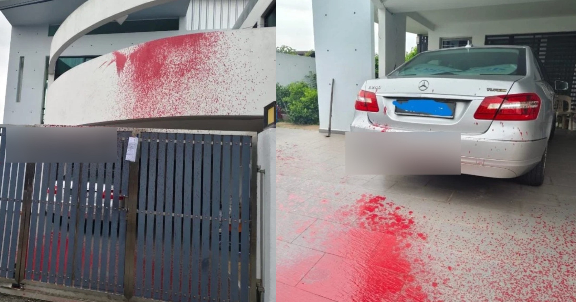 M'sia philanthropist's house splashed with red paint, debt