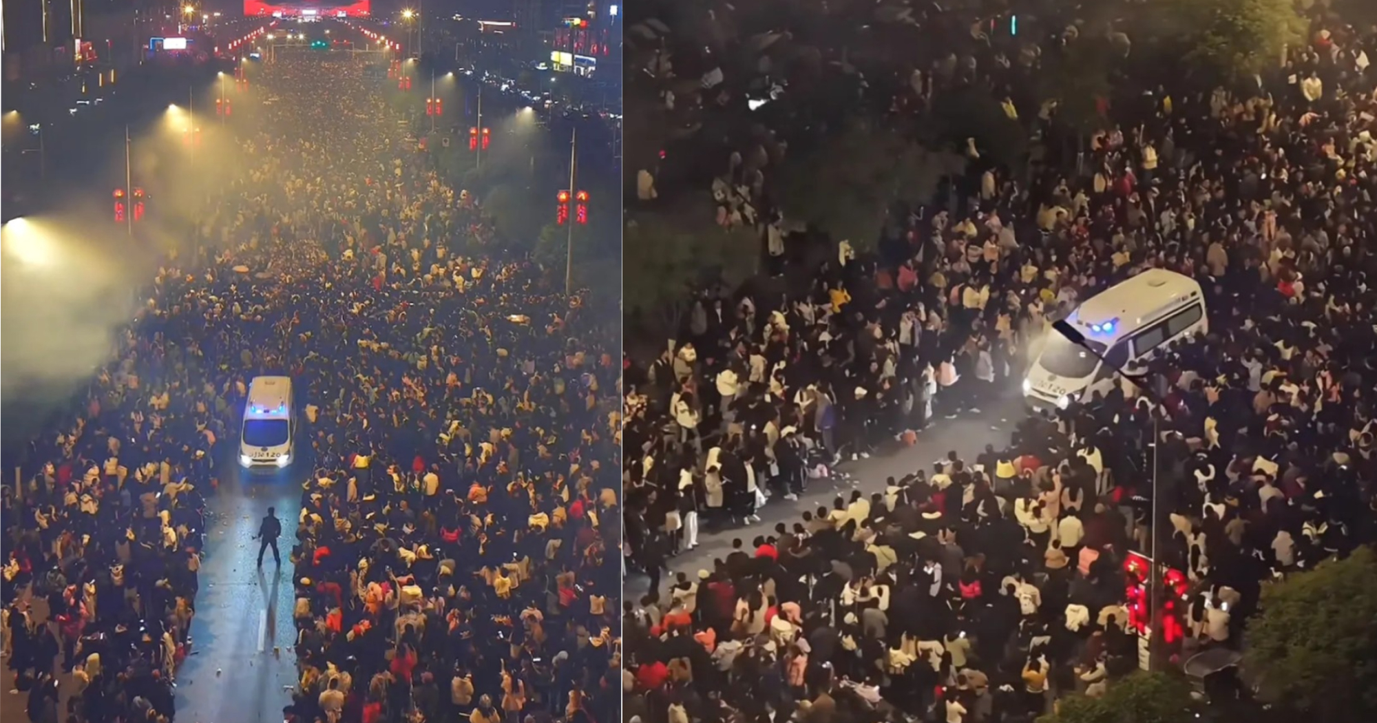Crowd makes way for ambulance in China as fireworks display draws 300,000  people to street - Mothership.SG - News from Singapore, Asia and around the  world