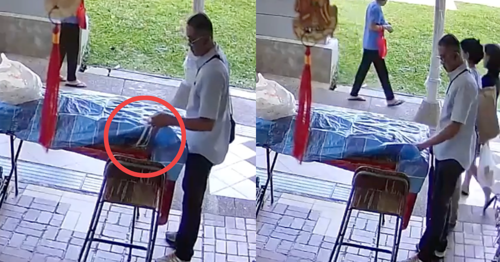 Man casually pockets S$1,000 of jewellery at Woodlands stall, owner had reportedly gone to toilet