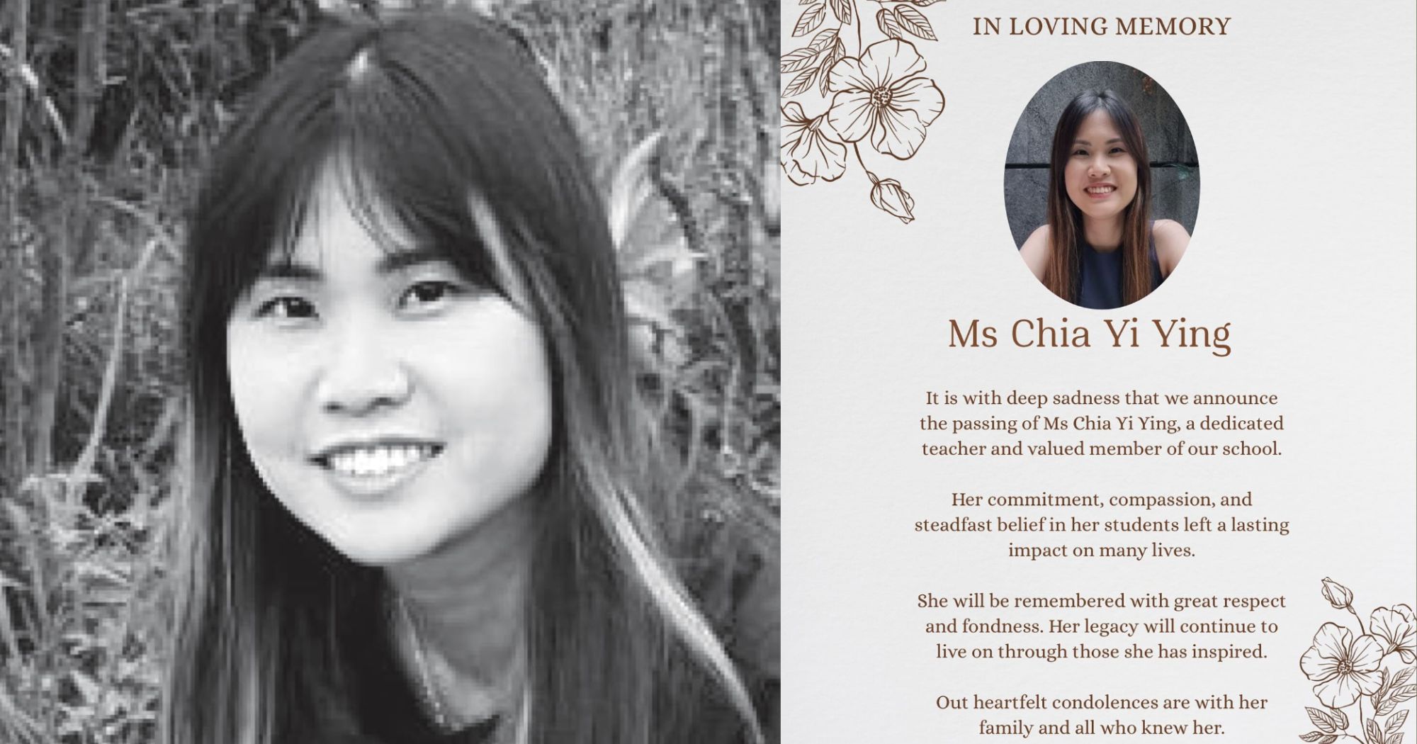 Yio Chu Kang Secondary School math teacher dies, students pay tribute to 'dedicated' teacher