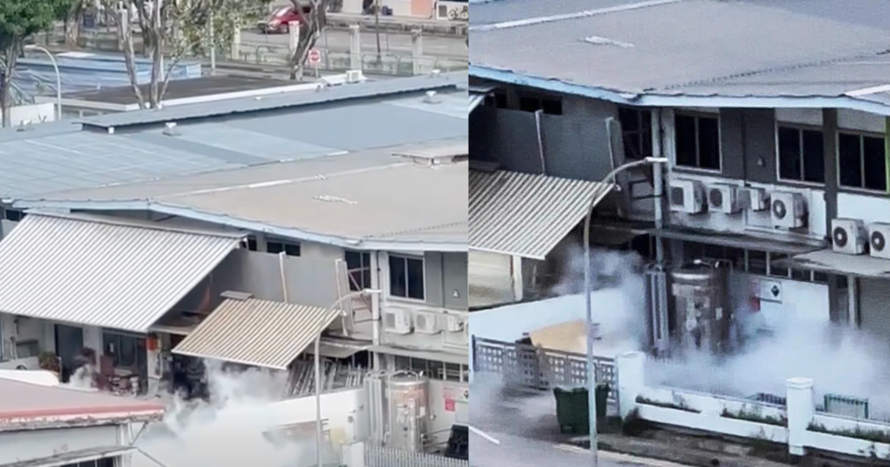 Loud sounds & white smoke emits from factory in Kallang, resident lodges police report