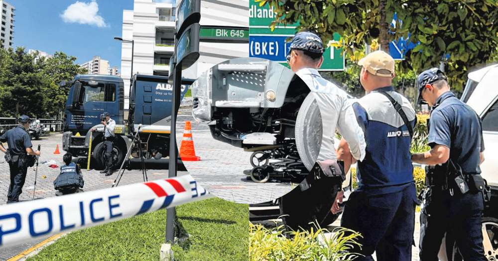 Amputee, 69, dies after being hit by garbage truck in Bukit Panjang, driver, 39, arrested for careless driving