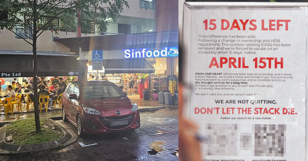 Ang Mo Kio Ave 1 coffee shop closing suddenly 1 year after opening, stalls get 15 days' notice to vacate