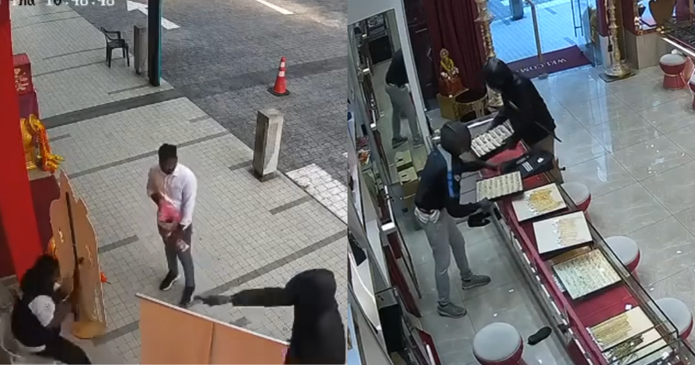 4 armed robbers hit KL gold shop, steals S$3.1 million worth of jewellery in 5 minutes