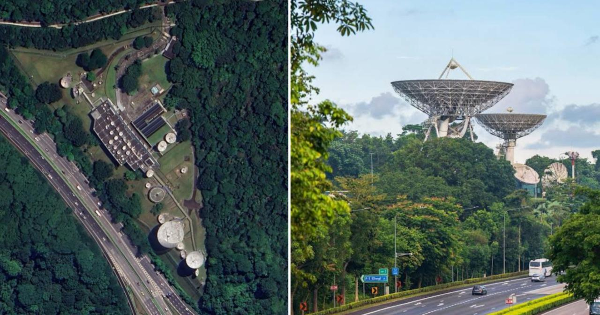 2 iconic Singtel satellite dishes along BKE dismantled, site set for future infrastructure