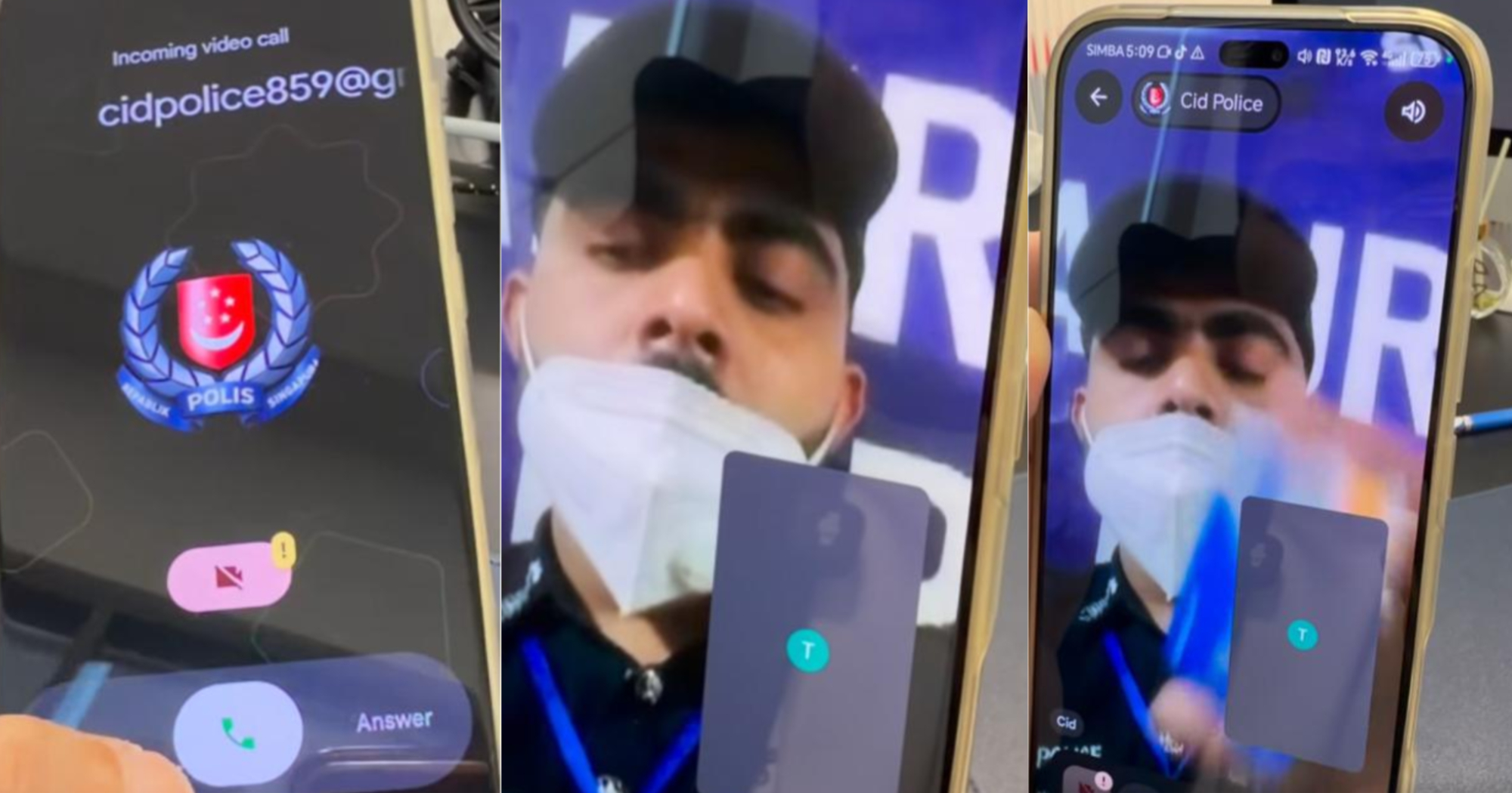 Man receives Google Meet call from scammer acting as S'pore police, proceeds to waste his time