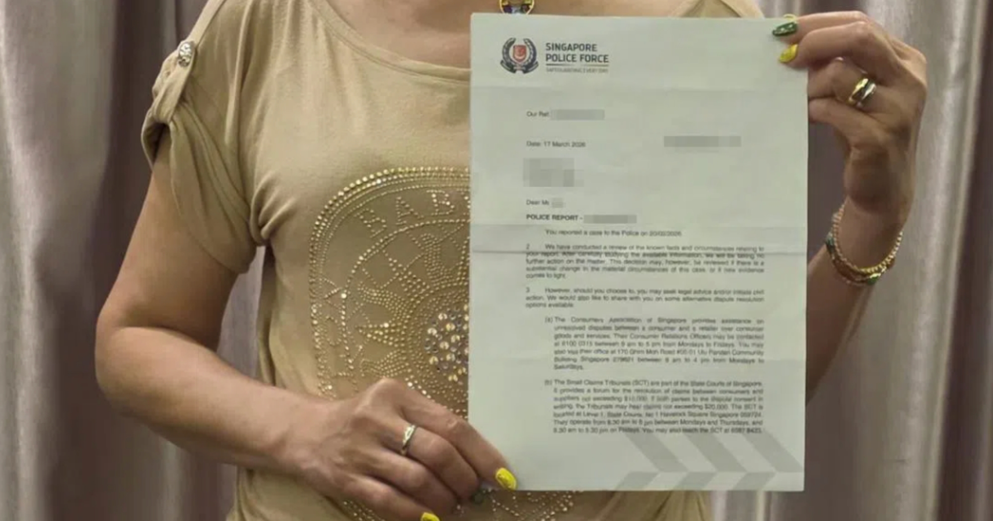 S'pore singing class student, 70, allegedly lent S$80,000 to help organise concert, yet to get money back