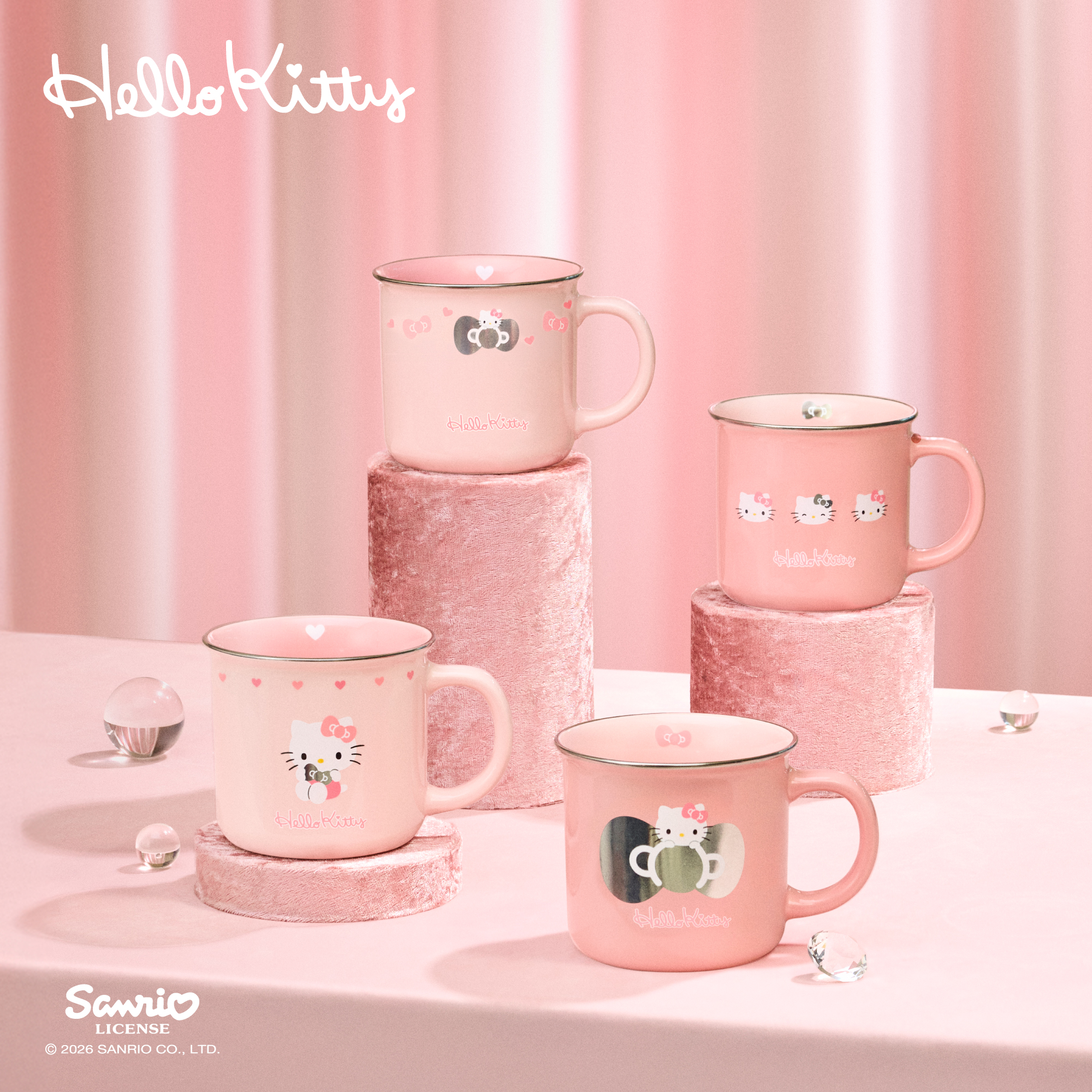 さり　 HelloKittyMascot 2点セット Coffee Bean launches exclusive Hello Kitty mug set for S$29.90