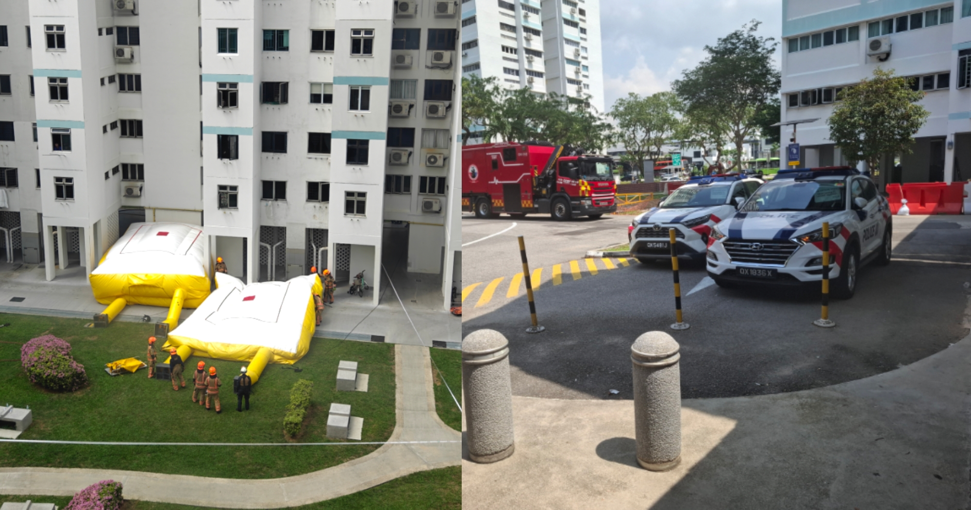 S'pore man, 46, arrested at Block 66 Marine Drive for criminal intimidation & suspected drug-related offences