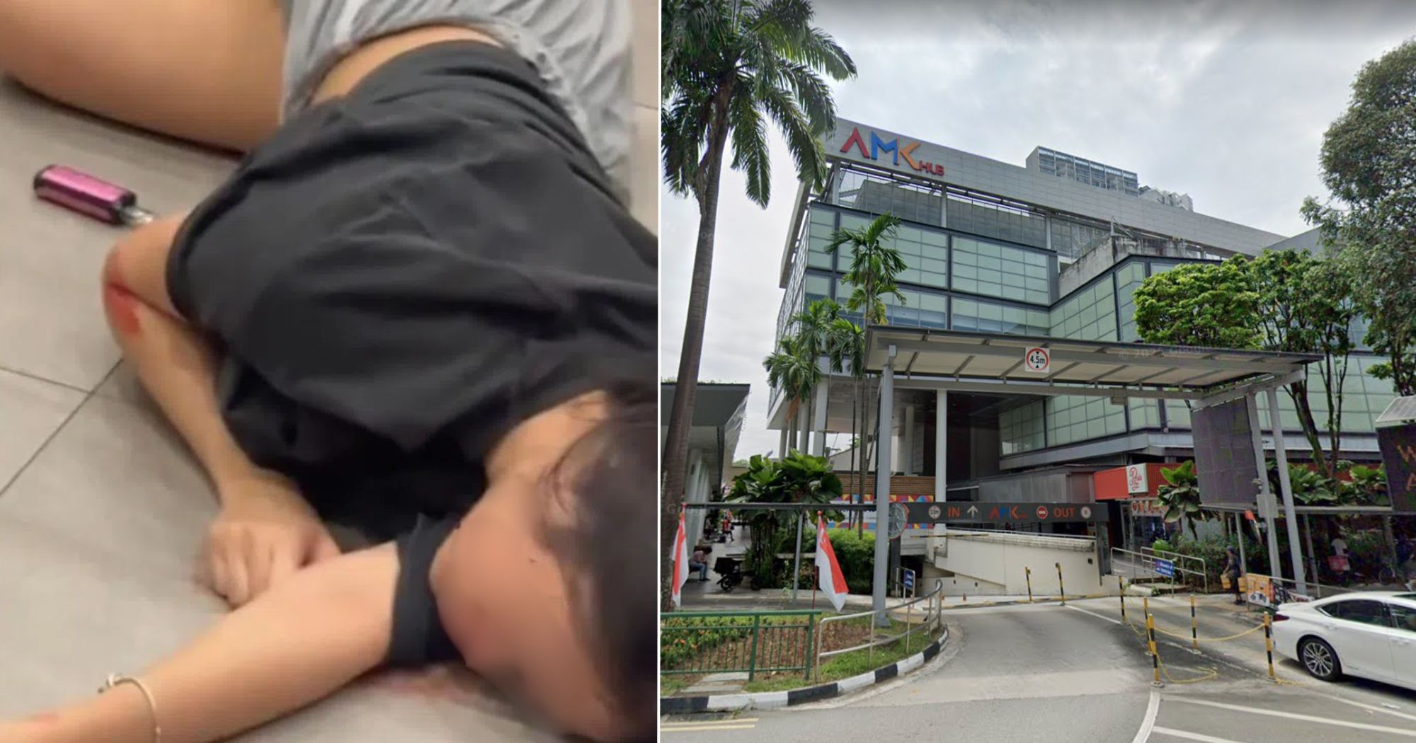 Woman seen lying down, bleeding from head & with vape close by at Ang Mo Kio Hub toilet