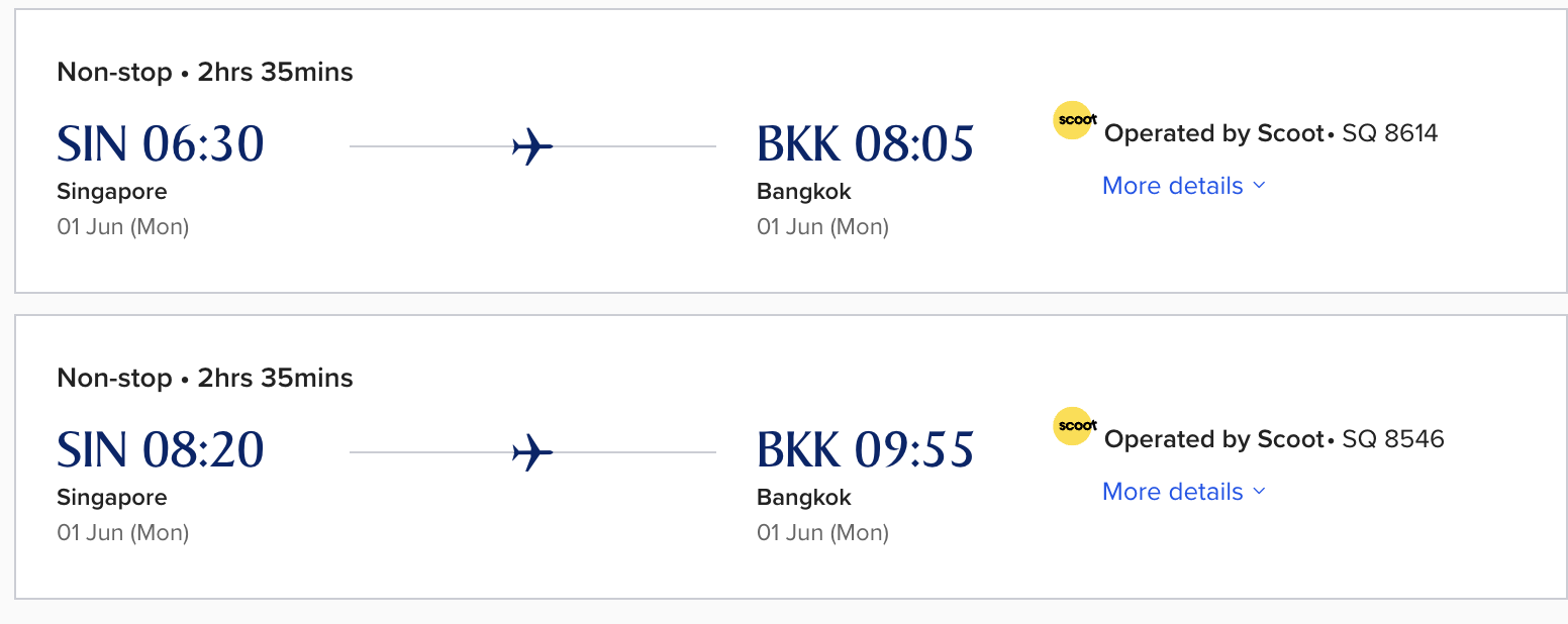 Sia Codeshare Example Booked an SIA flight but boarded a Scoot plane? Here's how to spot a ...