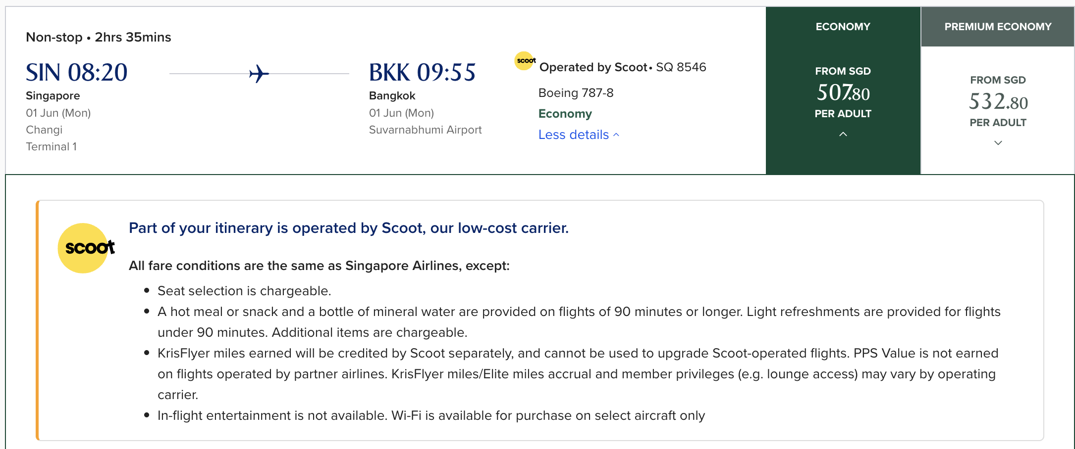 Sia Codeshare Example Booked an SIA flight but boarded a Scoot plane? Here's how to spot a ...