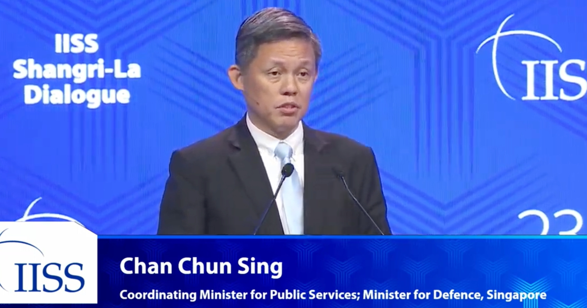 Chinese delegation made their presence felt, we respect their participation: Chan Chun Sing at 2026 Shangri-La Dialogue