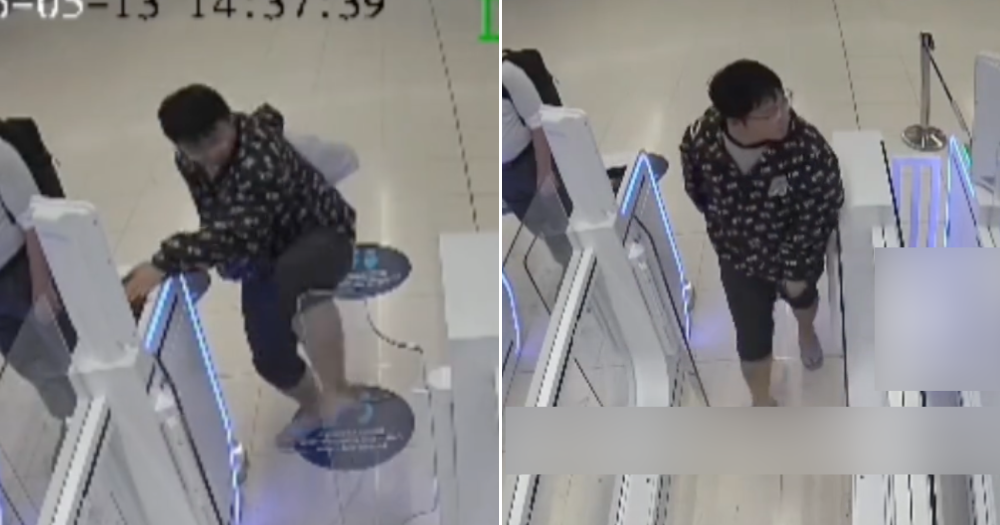 Chinese man, 30, banned from Thailand for life after kicking open auto-gate gantry at airport