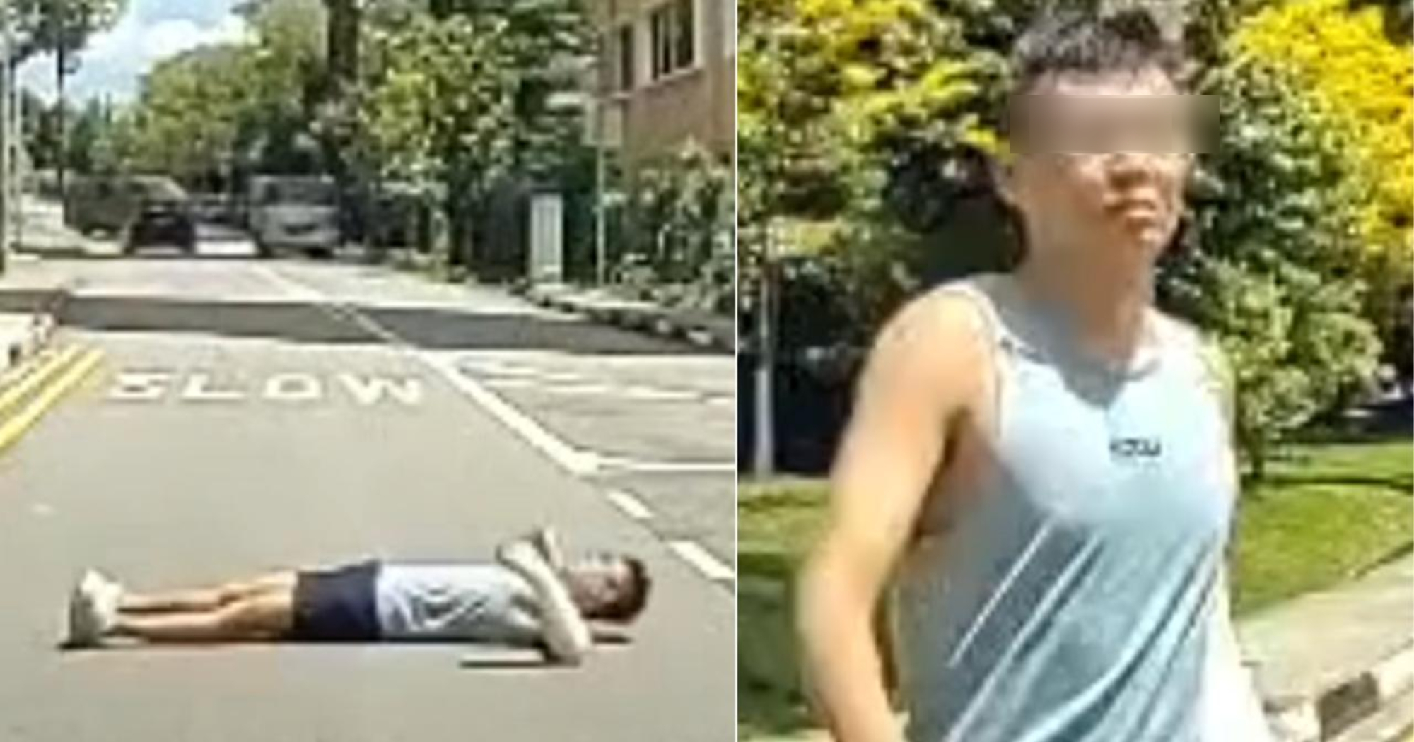 Man, 29, lies down on Grange Road to become road hump