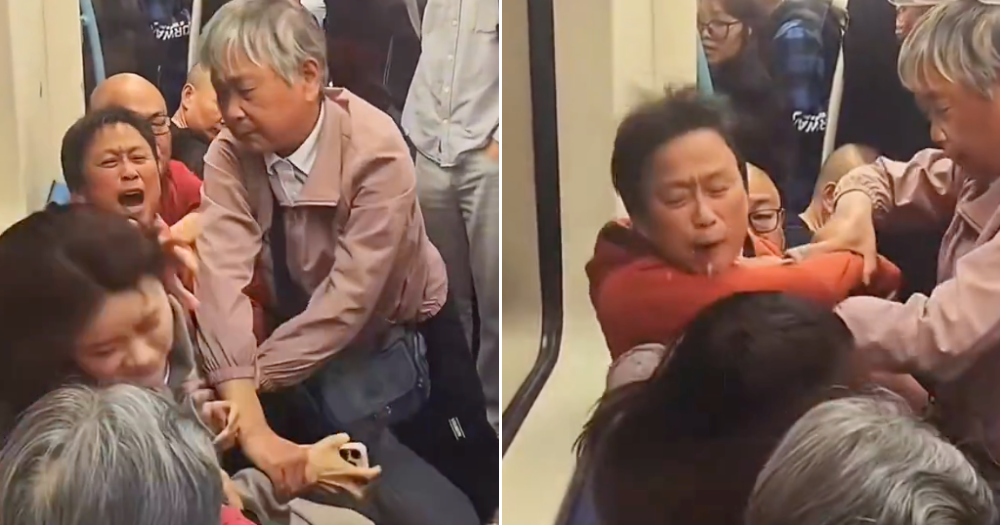Elderly women fight with, spit at younger woman on Shanghai metro after she allegedly refused to give up train seat