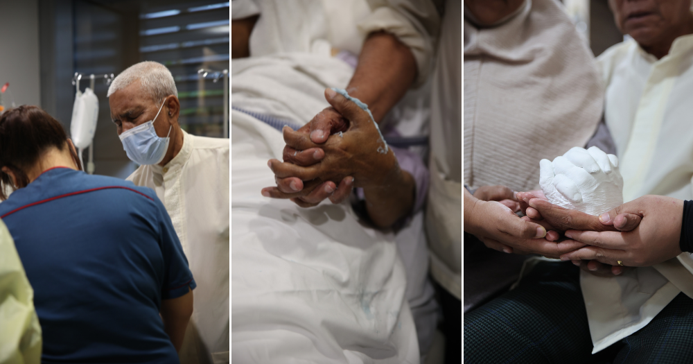 Tan Tock Seng Hospital's ICU nurses help patients & families get through final days with hand sculptures