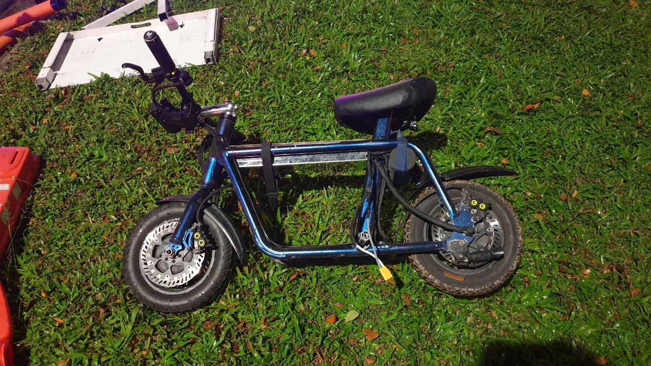 Abandoned unregistered PMD by the 15-year-old