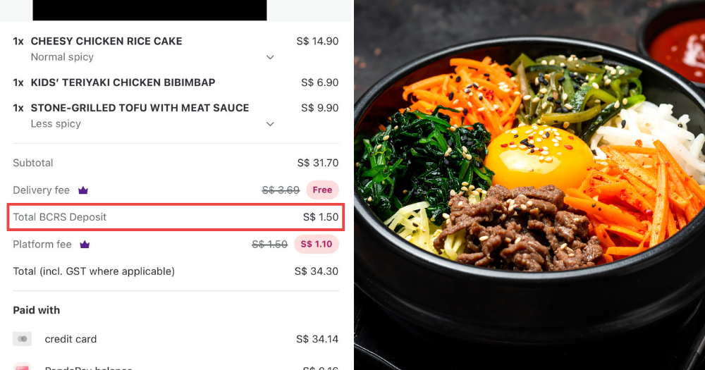 S'pore foodpanda user charged S$1.50 beverage cont
