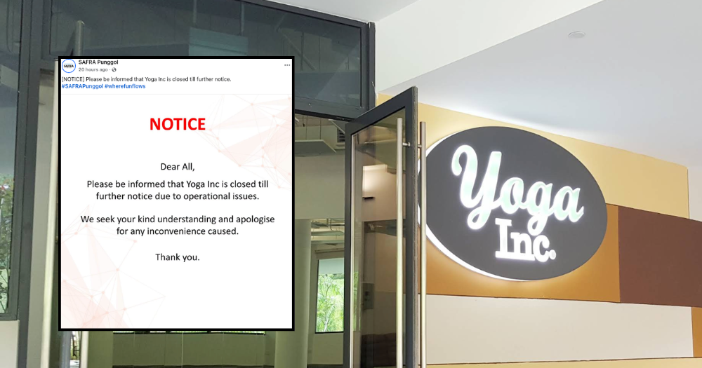 Yoga Inc closes last 2 outlets in S'pore, students & teachers allegedly not told of closure - Mothership