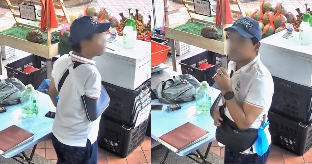 'In broad daylight': Man allegedly steals staff's phone from Yishun durian stall after staring into CCTV twice